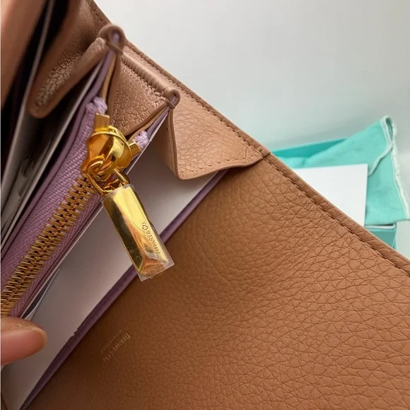 Tiffany & Co. New clay brown Continental Flap Wallet Leather - Picture 12 of 12